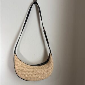 Michael Kors Black and Tan Shoulder Bag